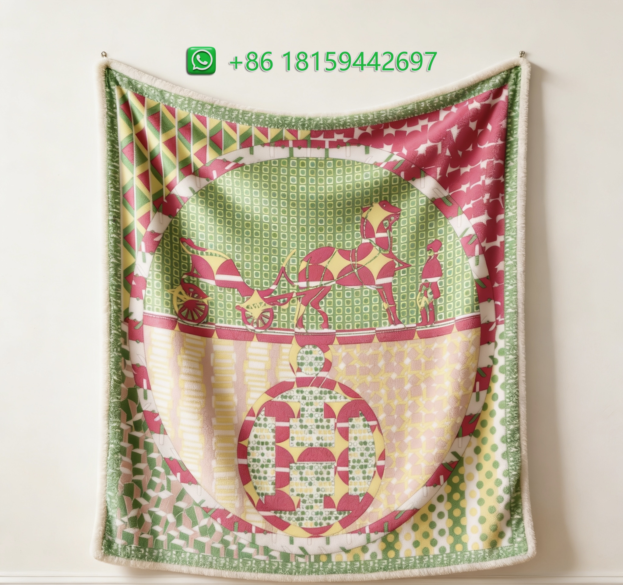 Hermes Throw Blankets